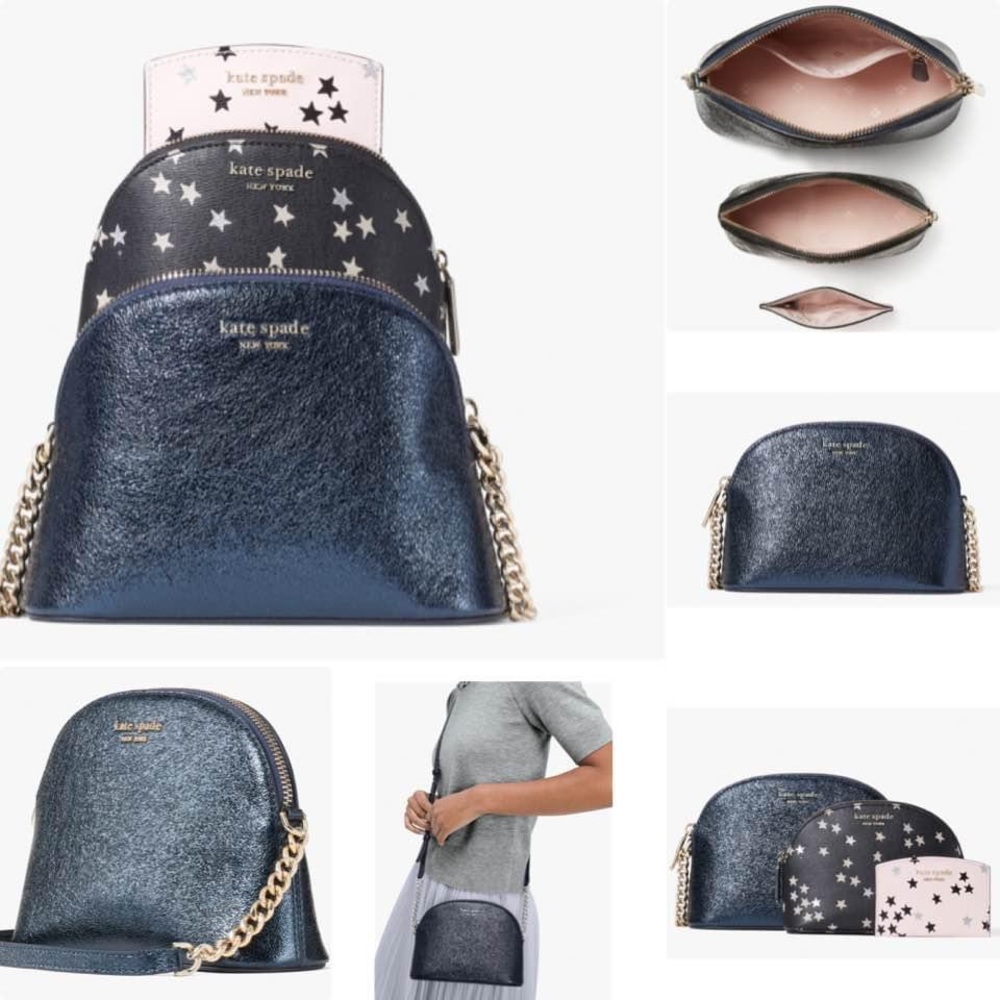 Kate Spade Spencer Metalic Crossbody Set
